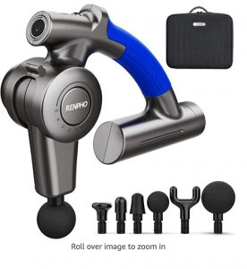 RENPHO Massage Gun, Deep Tissue Massager Gun with Adjustable Arm, Upgrade Percussion Muscle Massage Gun for Athletes